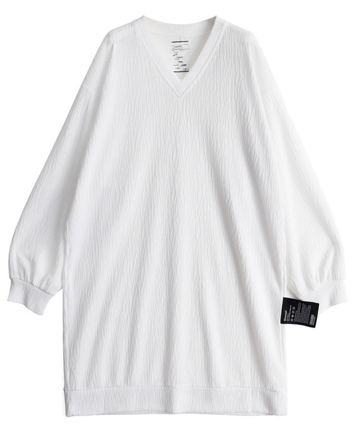 SHAREEF（シャリーフ）の「LYNX JQ LONG P/O（Tシャツ/カットソー・メンズ・ホワイト/ブラック/モカ・1/2/3）」の2枚目の写真