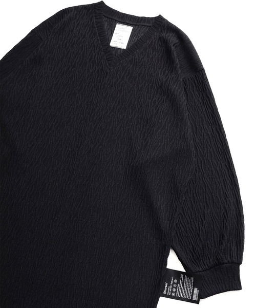 SHAREEF（シャリーフ）の「LYNX JQ LONG P/O（Tシャツ/カットソー・メンズ・ホワイト/ブラック/モカ・1/2/3）」の5枚目の写真