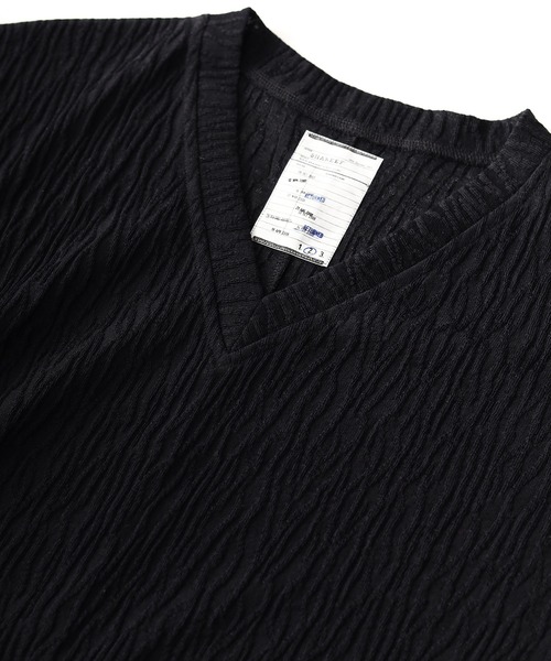 SHAREEF（シャリーフ）の「LYNX JQ LONG P/O（Tシャツ/カットソー・メンズ・ホワイト/ブラック/モカ・1/2/3）」の6枚目の写真