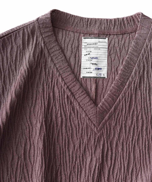 SHAREEF（シャリーフ）の「LYNX JQ LONG P/O（Tシャツ/カットソー・メンズ・ホワイト/ブラック/モカ・1/2/3）」の13枚目の写真