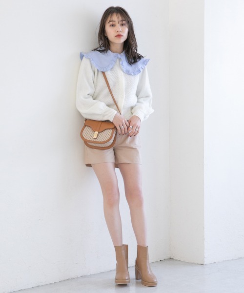 Heather（ヘザー）の「ＢＡＳＩＣビキモウショートパンツ　926500（その他パンツ・レディース・アイボリー/ブラウン/ブラック・FREE）」の13枚目の写真