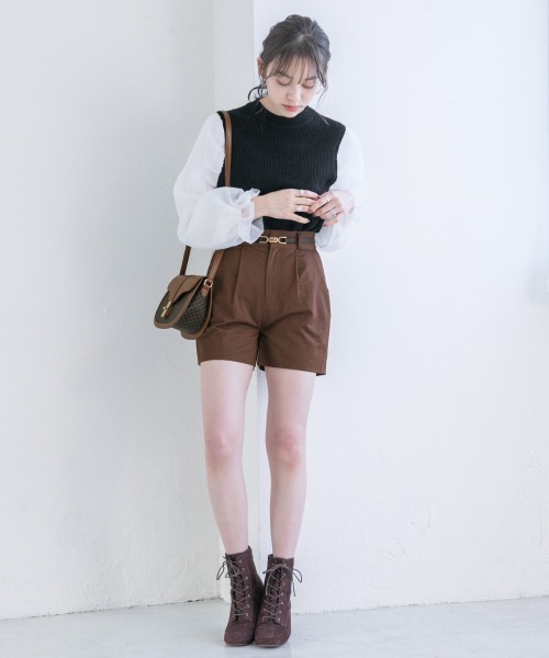 Heather（ヘザー）の「ＢＡＳＩＣビキモウショートパンツ　926500（その他パンツ・レディース・アイボリー/ブラウン/ブラック・FREE）」の18枚目の写真