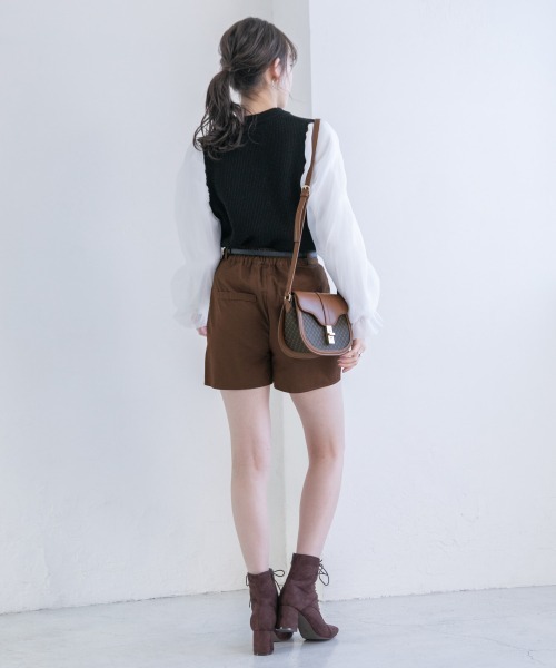 Heather（ヘザー）の「ＢＡＳＩＣビキモウショートパンツ　926500（その他パンツ・レディース・アイボリー/ブラウン/ブラック・FREE）」の19枚目の写真