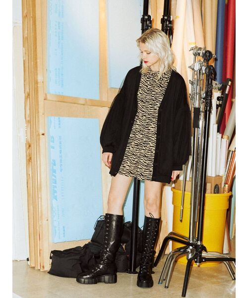 jouetie（ジュエティ）の「チュールドッキングカーディガン（カーディガン/ボレロ・レディース・ブラック/ブルー/その他1・MEDIUM）」の7枚目の写真