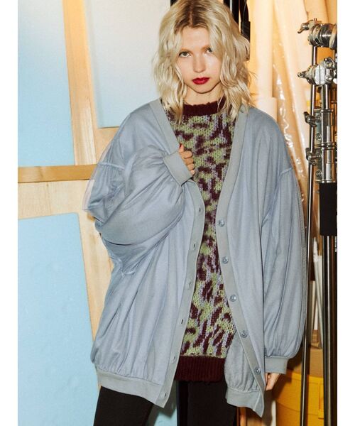 jouetie（ジュエティ）の「チュールドッキングカーディガン（カーディガン/ボレロ・レディース・ブラック/ブルー/その他1・MEDIUM）」の11枚目の写真