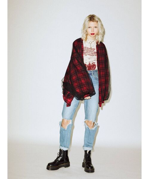 jouetie（ジュエティ）の「チュールドッキングカーディガン（カーディガン/ボレロ・レディース・ブラック/ブルー/その他1・MEDIUM）」の16枚目の写真