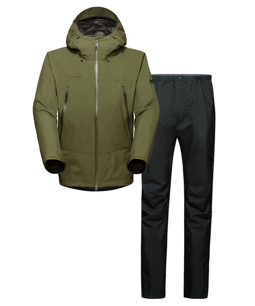 美品　MAMMUT マウンテンパーカー　ダウンセット 緑　GORE-TEX MAMMUT (マムート) トレッキングウェア(レインウェア) メンズ