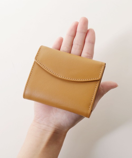 mieno（ミエノ）の「[mieno]牛革レザーコンパクトミニ財布（財布・レディース・ブラック/ダークブラウン/パープル/レッド/ブルー/グリーン/ウッド/マスタード/キャメル・FREE）」の9枚目の写真