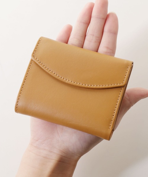 mieno（ミエノ）の「[mieno]牛革レザーコンパクトミニ財布（財布・レディース・ブラック/ダークブラウン/パープル/レッド/ブルー/グリーン/ウッド/マスタード/キャメル・FREE）」の16枚目の写真