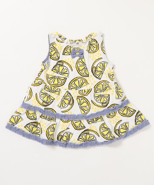 RAGMART（ラグマート）の「総柄プリントワンピース フルーツ柄（ワンピース・キッズ・オフホワイト/サックスブルー・90cm/80ｃｍ/95cm）」の10枚目の写真