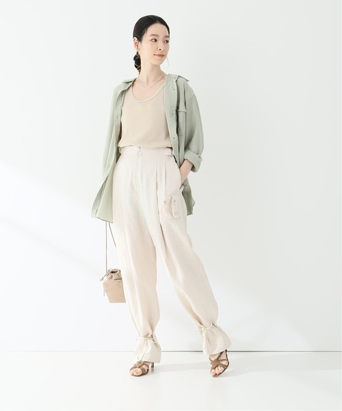 EARIH（アーリ）の「【EARIH / アーリ】リネンドローコードパンツ（その他パンツ・レディース・アイボリー・36）」の14枚目の写真