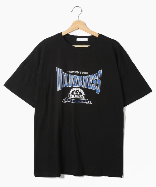 merongshop（メロンショップ）の「MERONGSHOP プリントオーバーフィットT（Tシャツ/カットソー・レディース・ホワイト/ブラック/グレー・FREE）」の3枚目の写真