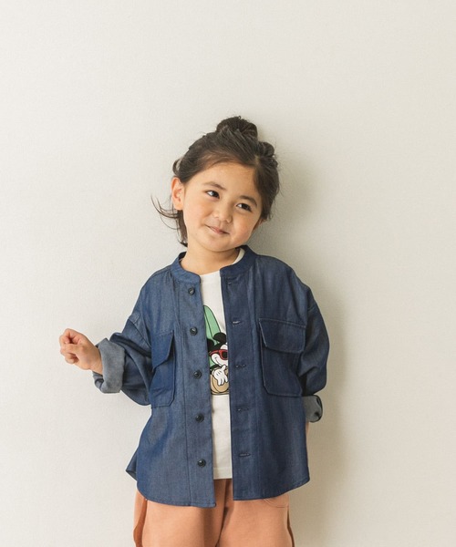 URBAN RESEARCH DOORS（アーバンリサーチドアーズ）の「【WEB限定】ライトデニムCPOジャケット(KIDS)（デニムジャケット・キッズ・インディゴブルー/ライトインディゴブルー・105/120/135/150）」の9枚目の写真