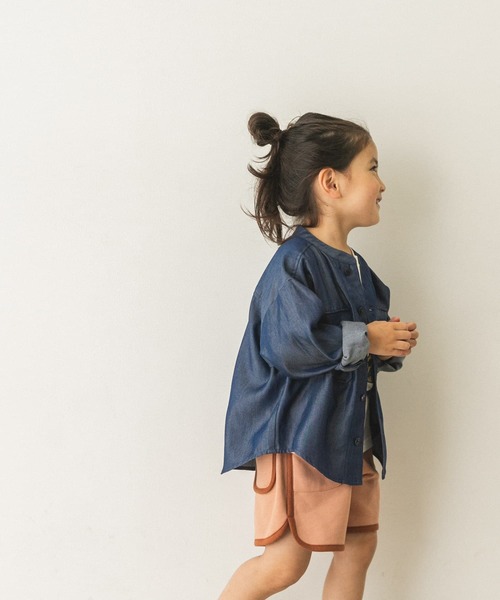 URBAN RESEARCH DOORS（アーバンリサーチドアーズ）の「【WEB限定】ライトデニムCPOジャケット(KIDS)（デニムジャケット・キッズ・インディゴブルー/ライトインディゴブルー・105/120/135/150）」の6枚目の写真