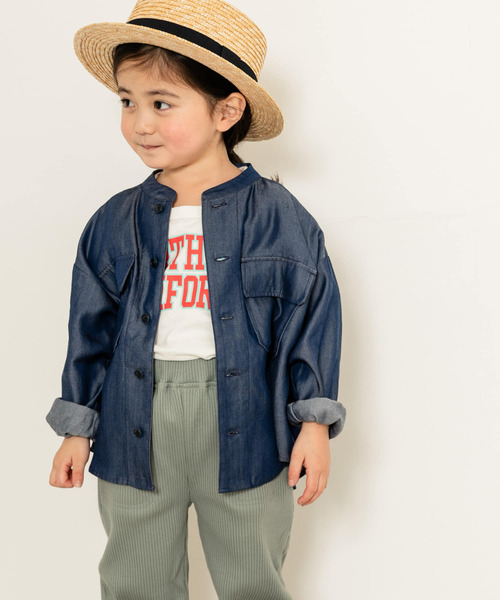 URBAN RESEARCH DOORS（アーバンリサーチドアーズ）の「【WEB限定】ライトデニムCPOジャケット(KIDS)（デニムジャケット・キッズ・インディゴブルー/ライトインディゴブルー・105/120/135/150）」の3枚目の写真