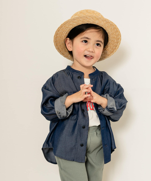 URBAN RESEARCH DOORS（アーバンリサーチドアーズ）の「【WEB限定】ライトデニムCPOジャケット(KIDS)（デニムジャケット・キッズ・インディゴブルー/ライトインディゴブルー・105/120/135/150）」の5枚目の写真