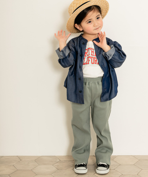 URBAN RESEARCH DOORS（アーバンリサーチドアーズ）の「【WEB限定】ライトデニムCPOジャケット(KIDS)（デニムジャケット・キッズ・インディゴブルー/ライトインディゴブルー・105/120/135/150）」の7枚目の写真