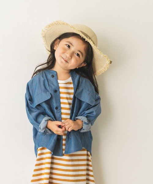 URBAN RESEARCH DOORS（アーバンリサーチドアーズ）の「【WEB限定】ライトデニムCPOジャケット(KIDS)（デニムジャケット・キッズ・インディゴブルー/ライトインディゴブルー・105/120/135/150）」の15枚目の写真