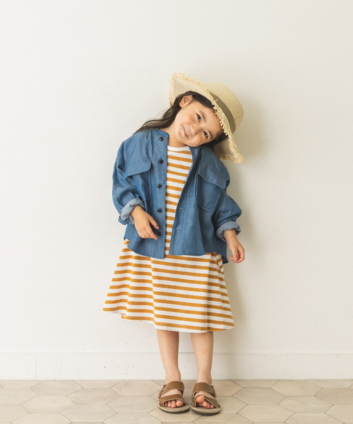 URBAN RESEARCH DOORS（アーバンリサーチドアーズ）の「【WEB限定】ライトデニムCPOジャケット(KIDS)（デニムジャケット・キッズ・インディゴブルー/ライトインディゴブルー・105/120/135/150）」の18枚目の写真