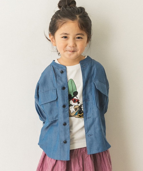 URBAN RESEARCH DOORS（アーバンリサーチドアーズ）の「【WEB限定】ライトデニムCPOジャケット(KIDS)（デニムジャケット・キッズ・インディゴブルー/ライトインディゴブルー・105/120/135/150）」の19枚目の写真