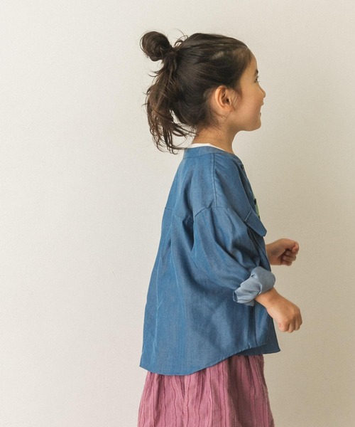 URBAN RESEARCH DOORS（アーバンリサーチドアーズ）の「【WEB限定】ライトデニムCPOジャケット(KIDS)（デニムジャケット・キッズ・インディゴブルー/ライトインディゴブルー・105/120/135/150）」の20枚目の写真