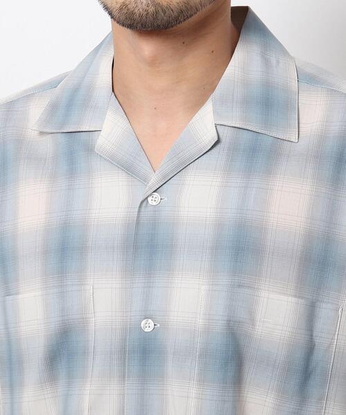 THE SHOP TK (ザ ショップ ティーケー )の「◆オンブレチェック開襟シャツ(シャツ/ブラウス・メンズ・ブラック系1/ベージュ系1/ブルー系1・02/03/04)」の10枚目の写真