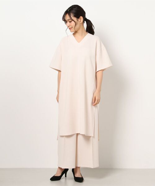 21新発 リネンライク半袖ワンピース ワイドパンツセットアップ 数量限定 Sokolovnaotrokovice Cz