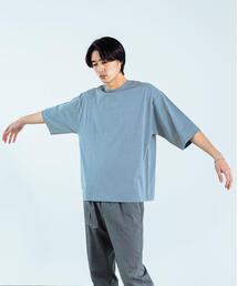 green label relaxing | SC ヘンプ コットン クルーネック 5分袖 カットソー(Tシャツ/カットソー)