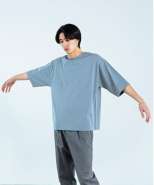 green label relaxing（グリーンレーベルリラクシング）の「OLT SC ヘンプ コットン クルーネック 5分袖 カットソー（Tシャツ/カットソー・メンズ・イエロー/ライトブルー/ケリー/ダークブラウン/ホワイト・MEDIUM/LARGE/SMALL/X-LARGE）」の4枚目の写真