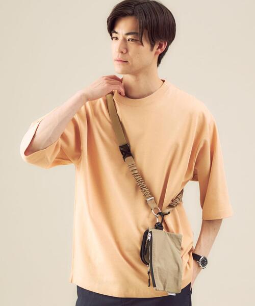 green label relaxing（グリーンレーベルリラクシング）の「OLT SC ヘンプ コットン クルーネック 5分袖 カットソー（Tシャツ/カットソー・メンズ・イエロー/ライトブルー/ケリー/ダークブラウン/ホワイト・MEDIUM/LARGE/SMALL/X-LARGE）」の13枚目の写真