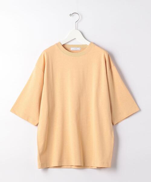 green label relaxing（グリーンレーベルリラクシング）の「OLT SC ヘンプ コットン クルーネック 5分袖 カットソー（Tシャツ/カットソー・メンズ・イエロー/ライトブルー/ケリー/ダークブラウン/ホワイト・MEDIUM/LARGE/SMALL/X-LARGE）」の19枚目の写真