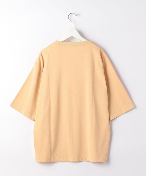 green label relaxing（グリーンレーベルリラクシング）の「OLT SC ヘンプ コットン クルーネック 5分袖 カットソー（Tシャツ/カットソー・メンズ・イエロー/ライトブルー/ケリー/ダークブラウン/ホワイト・MEDIUM/LARGE/SMALL/X-LARGE）」の20枚目の写真