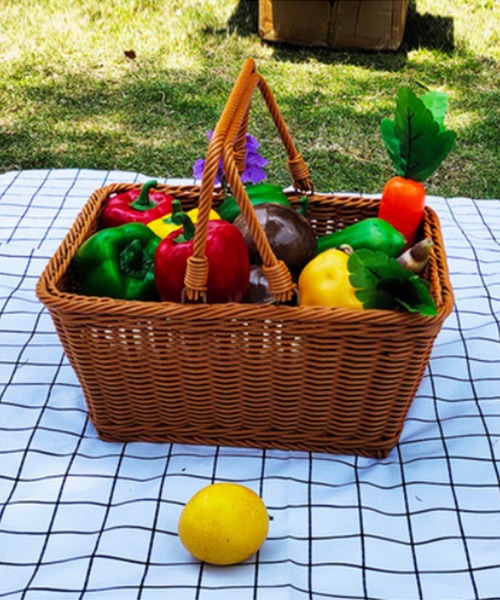 aimoha（アイモハ）の「かごバッグ（収納グッズ・レディース・ブラウン/ブラウン系その他・SMALL/LARGE）」の10枚目の写真