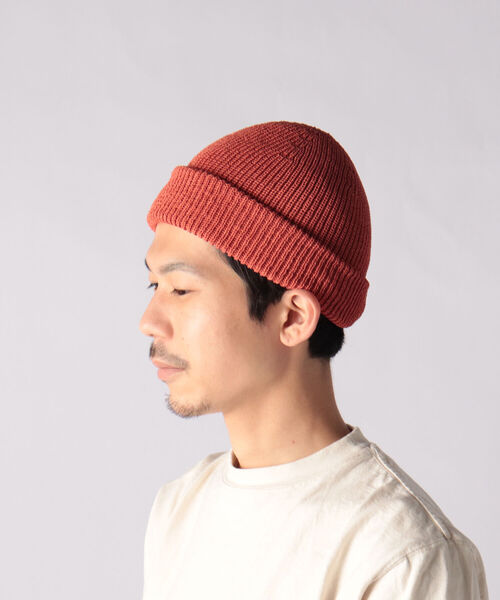 GLOSTER（グロスター）の「JAPAN MADE 和紙ロールワッチ（ニットキャップ/ビーニー・メンズ・ベージュ/イエロー/チャコールグレー/オレンジ/ライトグレー・FREE）」の5枚目の写真