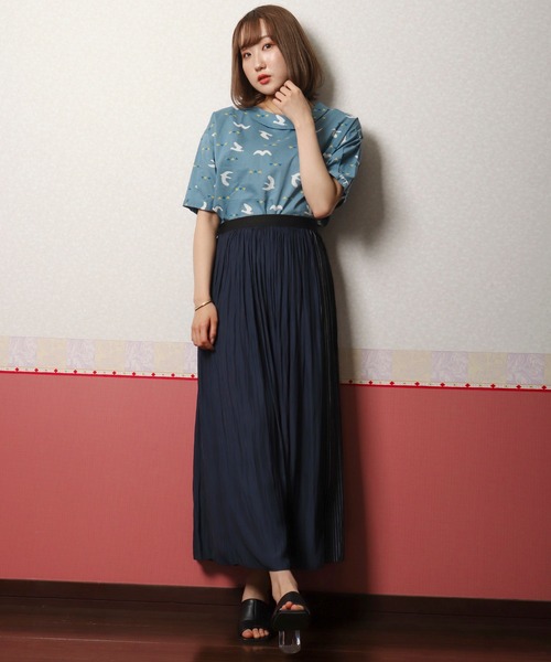FUNALIVE(ファンアライブ)の「【north object de petit…】カモメ柄プルオーバー(Tシャツ/カットソー・レディース・イエロー/ネイビー/ライトブルー・M)」の7枚目の写真