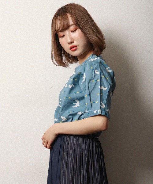 FUNALIVE(ファンアライブ)の「【north object de petit…】カモメ柄プルオーバー(Tシャツ/カットソー・レディース・イエロー/ネイビー/ライトブルー・M)」の5枚目の写真