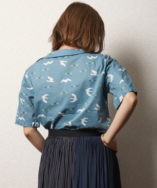 FUNALIVE(ファンアライブ)の「【north object de petit…】カモメ柄プルオーバー(Tシャツ/カットソー・レディース・イエロー/ネイビー/ライトブルー・M)」の6枚目の写真