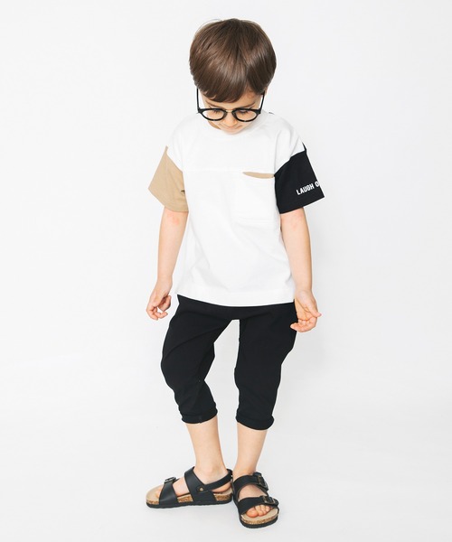 BRANSHES(ブランシェス)の「クレイジー配色半袖Tシャツ(Tシャツ/カットソー・キッズ・アイボリー/ブルーグレー・110cm/140cm/150cm/100cm/130cm/120cm/90cm)」の12枚目の写真