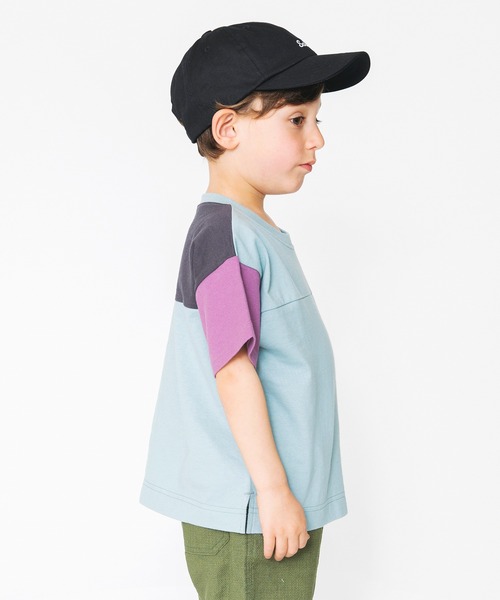 BRANSHES(ブランシェス)の「クレイジー配色半袖Tシャツ(Tシャツ/カットソー・キッズ・アイボリー/ブルーグレー・110cm/140cm/150cm/100cm/130cm/120cm/90cm)」の5枚目の写真