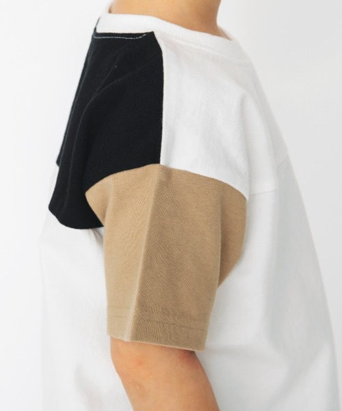 BRANSHES(ブランシェス)の「クレイジー配色半袖Tシャツ(Tシャツ/カットソー・キッズ・アイボリー/ブルーグレー・110cm/140cm/150cm/100cm/130cm/120cm/90cm)」の22枚目の写真