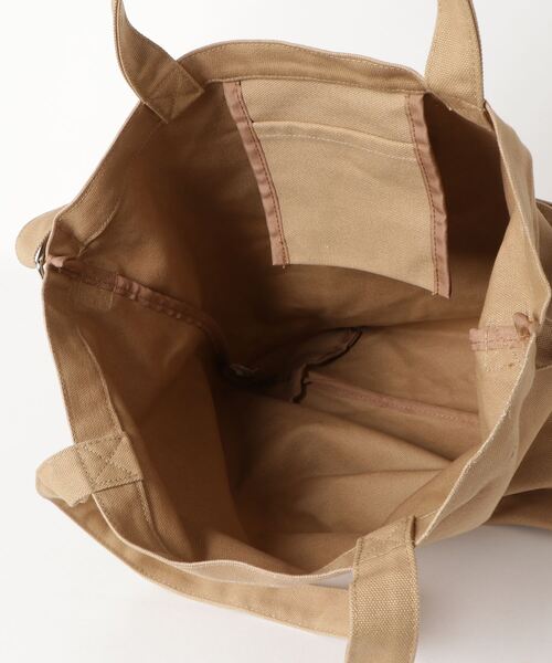 UNIVERSAL OVERALL(ユニバーサルオーバーオール)の「【UNIVERSAL OVERALL/ユニバーサルオーバーオール】キャンバス生地2WAYショルダートートバッグ(トートバッグ・レディース・ベージュ/ホワイト/グレー/ブラック/ブルー・FREE)」の8枚目の写真