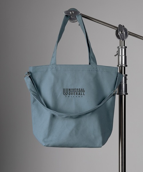 UNIVERSAL OVERALL(ユニバーサルオーバーオール)の「【UNIVERSAL OVERALL/ユニバーサルオーバーオール】キャンバス生地2WAYショルダートートバッグ(トートバッグ・レディース・ベージュ/ホワイト/グレー/ブラック/ブルー・FREE)」の5枚目の写真