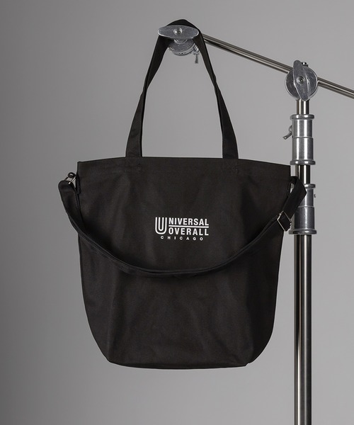 UNIVERSAL OVERALL(ユニバーサルオーバーオール)の「【UNIVERSAL OVERALL/ユニバーサルオーバーオール】キャンバス生地2WAYショルダートートバッグ(トートバッグ・レディース・ベージュ/ホワイト/グレー/ブラック/ブルー・FREE)」の1枚目の写真