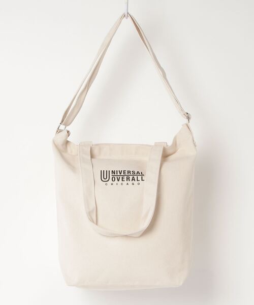 UNIVERSAL OVERALL(ユニバーサルオーバーオール)の「【UNIVERSAL OVERALL/ユニバーサルオーバーオール】キャンバス生地2WAYショルダートートバッグ(トートバッグ・レディース・ベージュ/ホワイト/グレー/ブラック/ブルー・FREE)」の10枚目の写真