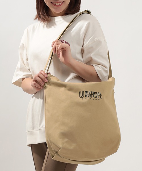 UNIVERSAL OVERALL(ユニバーサルオーバーオール)の「【UNIVERSAL OVERALL/ユニバーサルオーバーオール】キャンバス生地2WAYショルダートートバッグ(トートバッグ・レディース・ベージュ/ホワイト/グレー/ブラック/ブルー・FREE)」の20枚目の写真