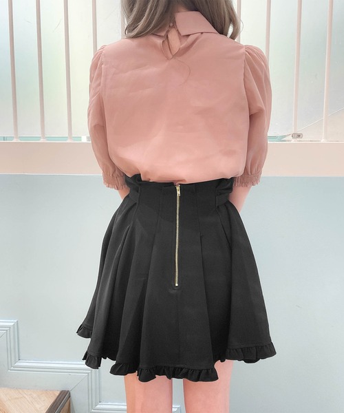 ROJITA（ロジータ）の「ハートビジューバックルスカート（スカート・レディース・ブラック/ホワイト/グレー・FREE）」の7枚目の写真