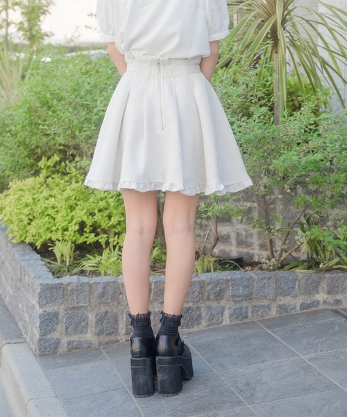 ROJITA（ロジータ）の「ハートビジューバックルスカート（スカート・レディース・ブラック/ホワイト/グレー・FREE）」の17枚目の写真