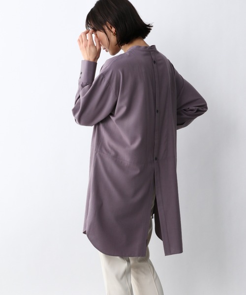 A part by（アパートバイ）の「SC＊グリンフィルロングシャツ　933076（シャツ/ブラウス・レディース・オフホワイト/ピンク系その他4/ベージュ・LARGE/MEDIUM）」の6枚目の写真