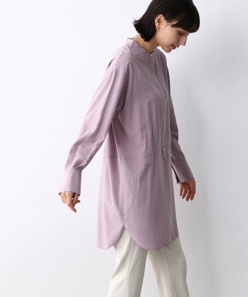 A part by（アパートバイ）の「SC＊グリンフィルロングシャツ　933076（シャツ/ブラウス・レディース・オフホワイト/ピンク系その他4/ベージュ・LARGE/MEDIUM）」の12枚目の写真