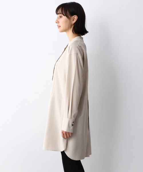 A part by（アパートバイ）の「SC＊グリンフィルロングシャツ　933076（シャツ/ブラウス・レディース・オフホワイト/ピンク系その他4/ベージュ・LARGE/MEDIUM）」の15枚目の写真